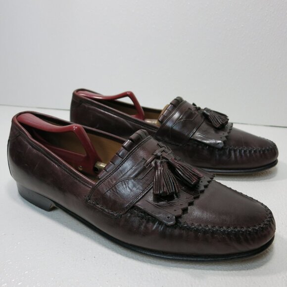 Johnston & Murphy Leather Dress Loafers Shoes Men\'s Footwear Moccasins Sz 10.5 W main image 7